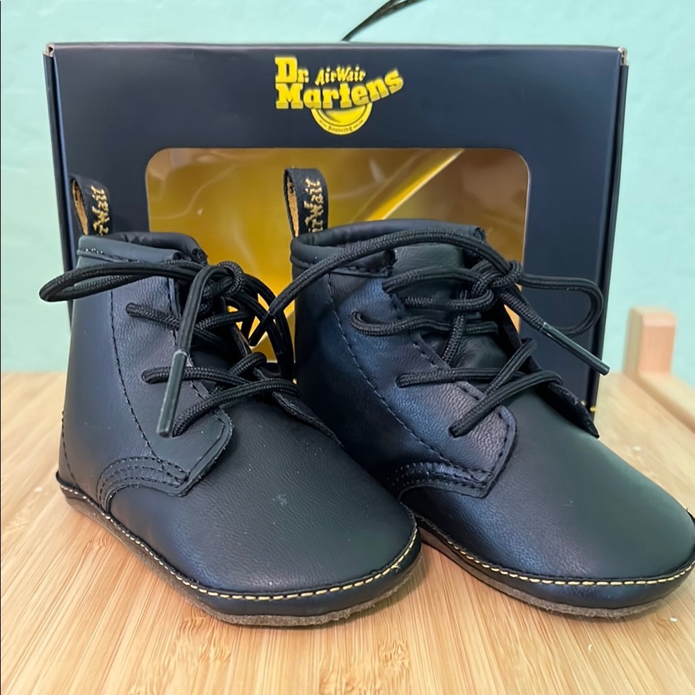 Dr. Martens Black Kids Boots